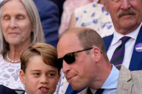 Prince George reveals who he was supporting in the Wimbledon final as he watches with Kate..