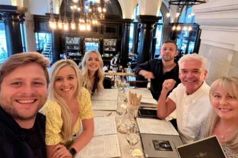 Phillip Schofield reunites with wife Stephanie and their kids for daughter Molly’s birthday