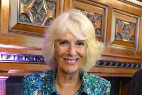 Camilla appears to poke fun at woke culture at bash to mark her 75th birthday