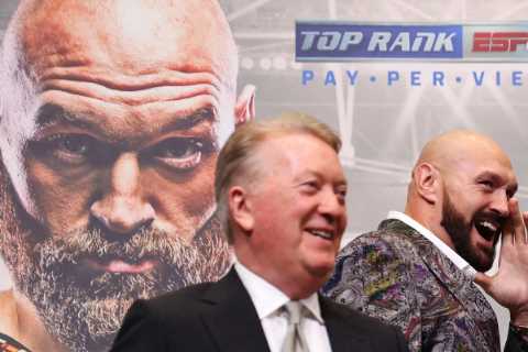 Tyson Fury’s promoter CONFIRMS talks to return against winner of Anthony Joshua and Oleksandr Usyk..