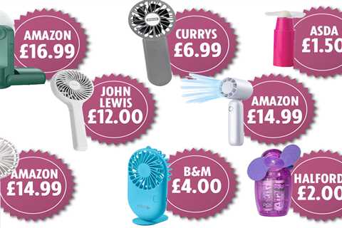 All the best handheld fans for the heatwave and prices start from just £1.50