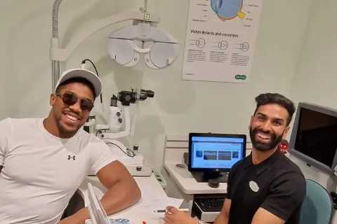 Anthony Joshua stuns Specsavers staff as he drops in for eye test without warning ahead of..
