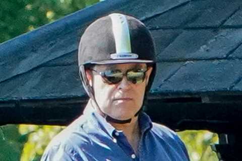 Stony-faced Prince Andrew goes riding at Windsor amid reports his car-crash interview is being..