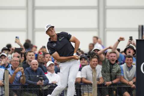 What time is Rory McIlroy teeing off at The Open Championship final round and when are his rivals..