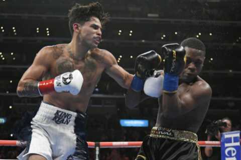 Watch Ryan Garcia KO Javier Fortuna after knocking rival down THREE times then call out Gervonta..