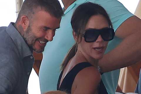David and Victoria Beckham bump into Sarah Ferguson during holiday to Italy’s Amalfi Coast