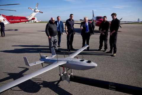 As hundreds of migrants wait to cross the Channel, a £420k drone designed to stop them falls into..