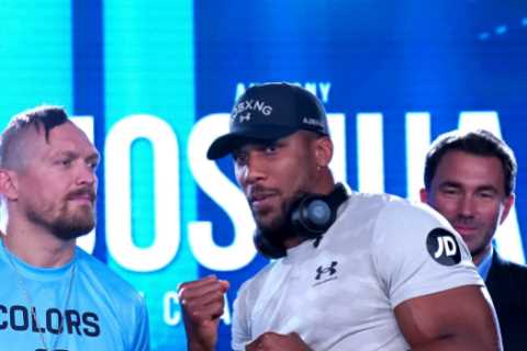 Anthony Joshua looks ‘worried’ going into Usyk rematch and needs to ‘sort his head out’ ahead of..
