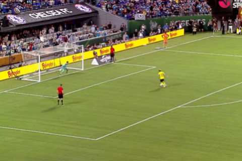 ‘Worst I’ve ever seen’ – Fans in hysterics with Conor Gallagher’s awful penalty in Chelsea’s loss..