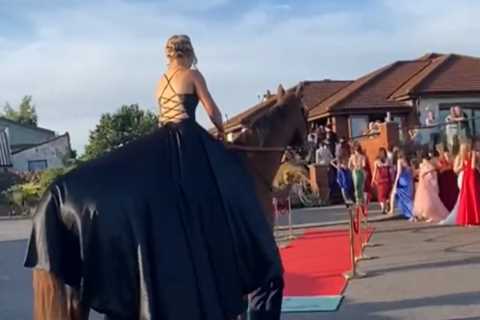 ‘The most surreal thing I’ve seen’ – Watch Gold Cup hero Native River chauffeur girl to school prom ..