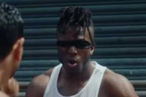 KSI evades punches while wearing a BLINDFOLD in shock training footage as he prepares for Alex..