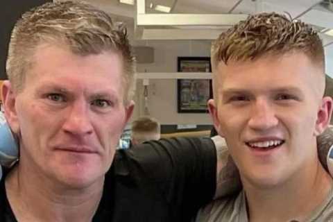 ‘S***, don’t tell your mum’ – Ricky Hatton once floored son Campbell aged 14 during brutal sparring ..