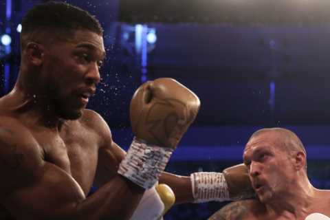 Anthony Joshua rival Oleksandr Usyk reveals he ‘fell asleep after ‘really’ difficult first fight..