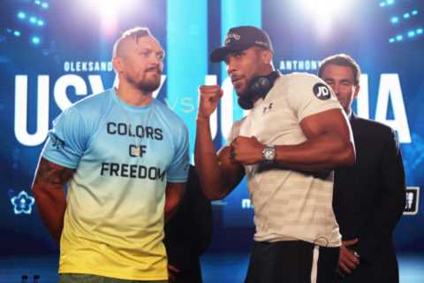 Anthony Joshua’s next fight date after Oleksandr Usyk revealed with Eddie Hearn already plotting..
