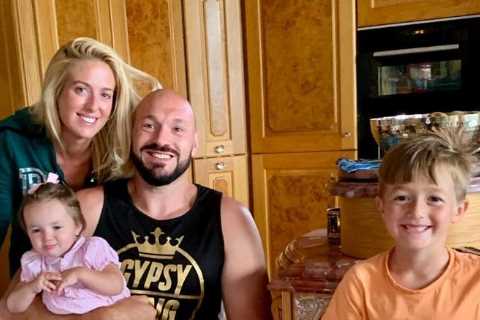 Inside Tyson Fury’s £1.7million Morecambe mansion with gold radiators and curtains and a red marble ..