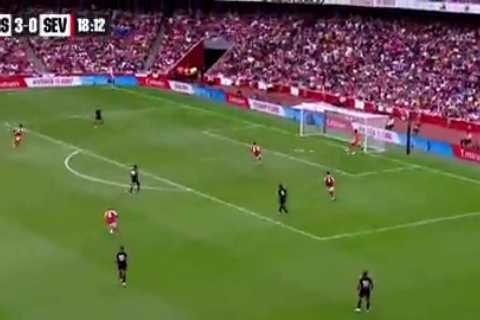 Fans all say the same thing as rampant Arsenal score FOUR goals in nine minutes vs Sevilla..