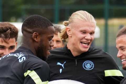Pep Guardiola hails ‘funny guy’ Erling Haaland but promises he’ll be no laughing matter when he’s..