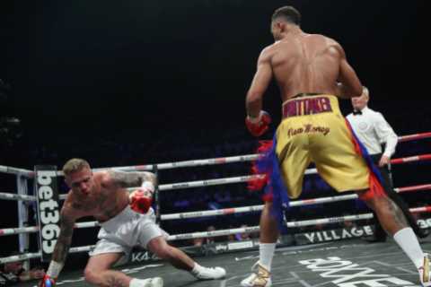 Ben Whittaker wows crowd as Olympic silver medallist earns sensational debut KO win over Greg..