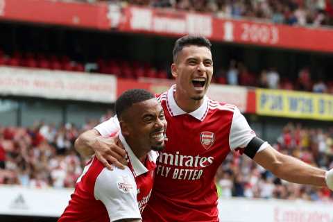 Mikel Arteta reveals Arsenal are planning MORE transfers after Gabriel Jesus scores hat-trick in..