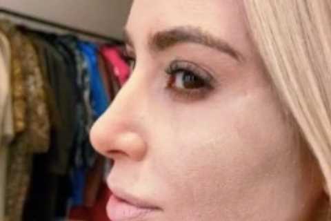 Kim Kardashian looks unrecognizable after daughter North, 9, does her mom’s makeup amid rumors star ..