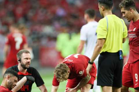 Liverpool in blow with Alex Oxlade-Chamberlain out for up to THREE-MONTHS until October in another..