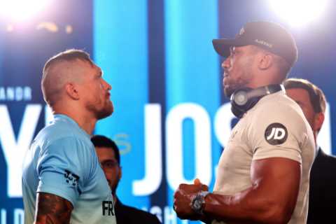 Anthony Joshua to go into Oleksandr Usyk rematch ‘very, very aggressive’ with fresh tactics taught..