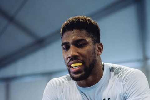 Anthony Joshua works up sweat in training after brutal workout as Brit ramps up preparation for..