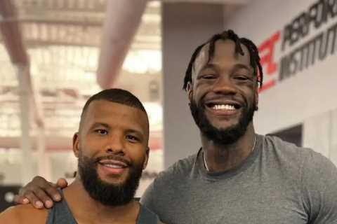 Tyson Fury’s rival Deontay Wilder looks in incredible shape while training with Badou Jack ahead of ..