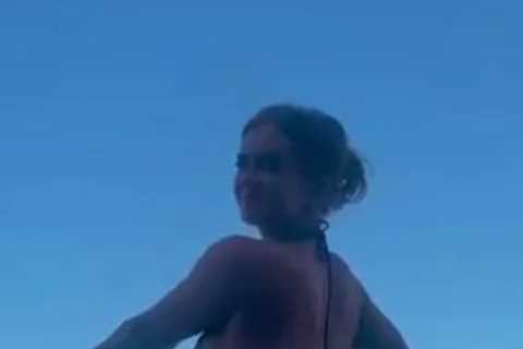 EastEnders’ Maisie Smith looks incredible in thong bikini as she poses for cheeky holiday pic