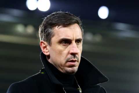 Gary Neville claims Arsenal need rivals Man Utd and Chelsea to ‘blow up’ to finish in top four this ..