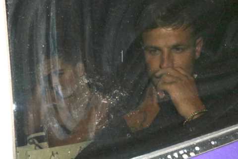 Gemma Owen and Luca look tense and frosty as they leave Love Island’s reunion afterparty