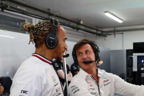 Lewis Hamilton could be left with BRAIN DAMAGE due to porpoising Mercedes, according to shock Toto..