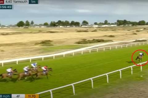 Watch shock 125-1 winner Kraka ‘make a fool’ of rivals thanks to simply sensational ride at Yarmouth