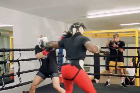 Hasim Rahman Jr leaks sparring highlights against Jake Paul and slams YouTube star for ‘running’..
