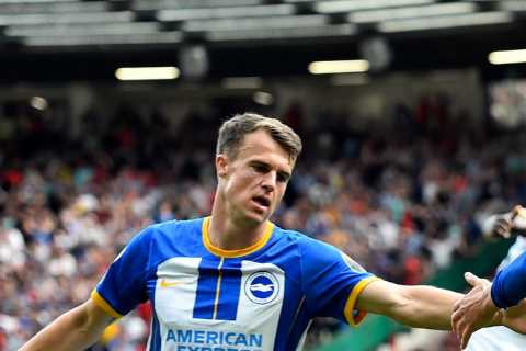 ‘Going down with the Palace’ – Man Utd taunted by Brighton fans after Gross fires them ahead at Old ..