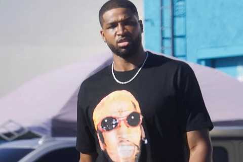 Khloe Kardashian’s ex Tristan Thompson looks somber as he’s seen for first time since they welcomed ..