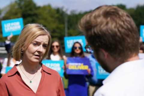 Liz Truss blames Rishi Sunak for UK heading for recession as PM race turns nasty