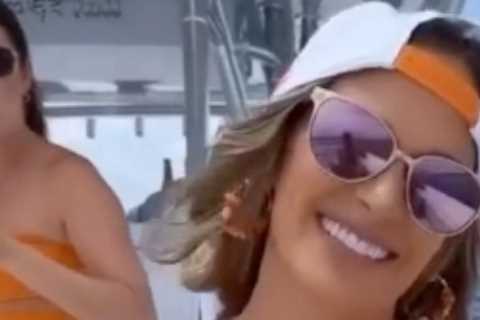 Inside Brooks Koepka and Jena Sims’ Caribbean holiday as golf star and model wife pack on the PDAs..