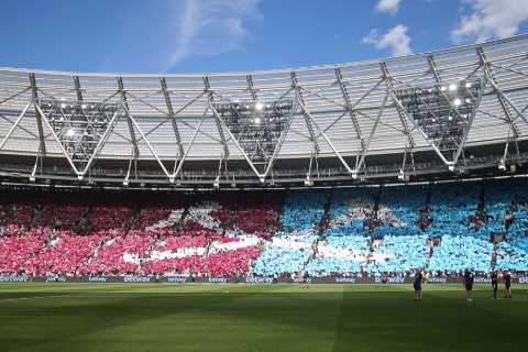 West Ham build WALL between home and away fans with controversial beefed up segregation at the..