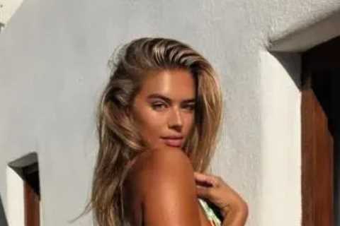 Love Island’s Arabella Chi leaves little to the imagination as she flashes her bum in barely-there..