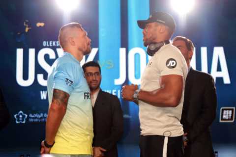 Anthony Joshua is not at same level as Oleksandr Usyk with Brit ‘regressing since fighting Wladimir ..