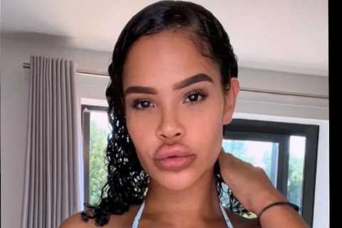 Big Brother star Charley Uchea shows off TINY waist in a barely-there bikini 15 years after..