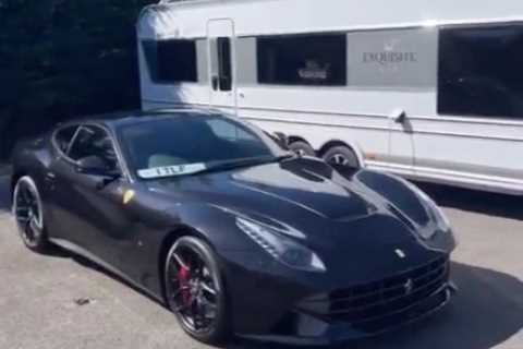 Tyson Fury shows off stunning £300,000 Ferrari as boxing legend prepares to sign contract for Derek ..