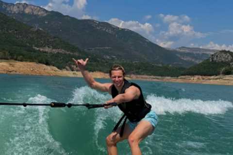 Frenkie de Jong looks relaxed as he goes wakeboarding while Barcelona continue transfer talks with..
