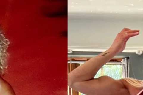 Gladiators star strikes a pose in exact same costume she wore 30 years ago