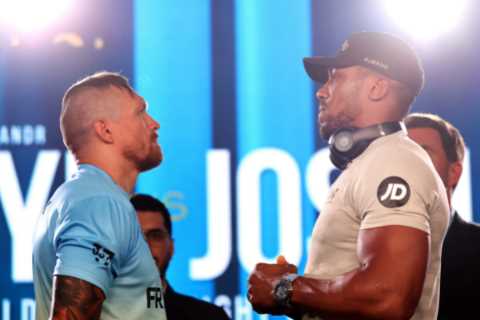 Oleksandr Usyk getting up at 4.45am to train three times a day in brutal sessions ahead of Anthony..