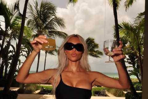 Kim Kardashian shocks fans as she shows off super skinny waist in new photos for sister Kylie..