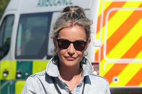 Helen Skelton looks incredible as she flashes her legs in the sunshine following Strictly Come..
