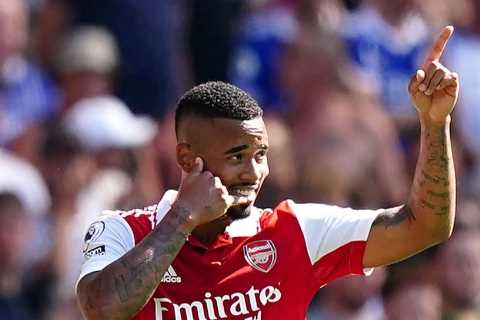 Arsenal 4 Leicester 2: Gabriel Jesus puts on masterclass on home debut with two goals and two..