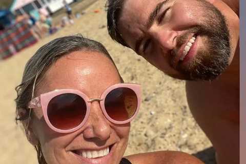 EastEnders’ Tamzin Outhwaite shares rare snap of her boyfriend Tom on summer staycation